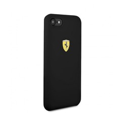 Чехол (клип-кейс) Ferrari Silicone, для Apple iPhone 7/8, черный [fessihci8bk] Noname