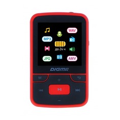 MP3 плеер DIGMA T4 flash 8Гб черный/красный [t4br]