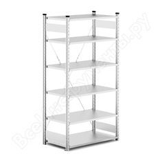 Стеллаж 6 полок 1250х600х2500 klesto нe256-612 1000515
