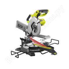 Аккумуляторная торцовочно-усовочная пила ryobi one+ r18ms216-0 5133003597