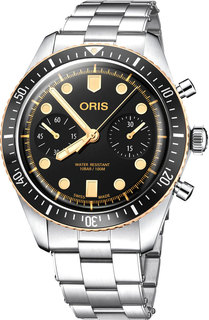 Швейцарские мужские часы в коллекции Divers Мужские часы Oris 771-7744-43-54MB