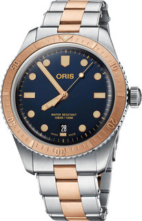 Швейцарские мужские часы в коллекции Divers Мужские часы Oris 733-7707-43-55MB
