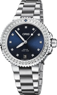 Швейцарские женские часы в коллекции Aquis Женские часы Oris 733-7731-49-95MB