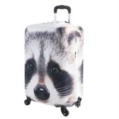 Рюкзаки и чемоданы Чехол на чемодан Proffi travel енот размер m
