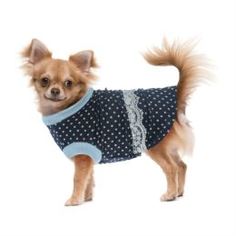 Амуниция Платье для собак Happy Puppy шатель синий-2 24см