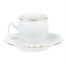 Чайные пары и сервизы Чашка с блюдцем 160 мм; декор Отводка золото Thun1794