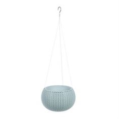 Кашпо, горшки, балконные ящики Кашпо Keter cozies s hanging set d28 голубое