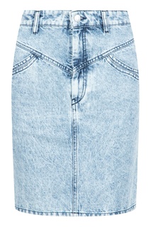 Джинсовая юбка прямого кроя Isabel Marant