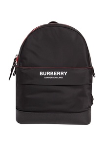 Черный рюкзак с контрастной отделкой Burberry Kids