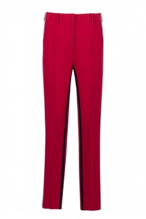 Красные брюки с контрастными полосами No21