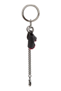 Черный брелок M Running Keyring Christian Louboutin