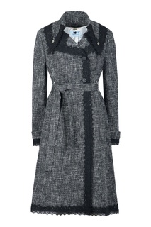 Серое пальто из твида Blumarine