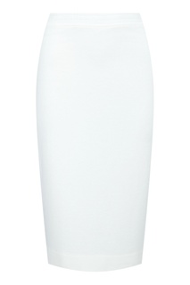 Белая юбка с полосками и разрезом Blugirl