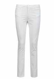 Белые джинсы с золотистым логотипом Blugirl
