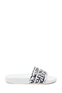 Белые пантолеты с логотипами Jeanne Moncler