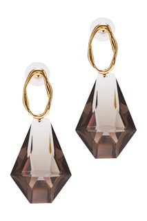 Золотистые серьги с подвесками-кристаллами Herald Percy