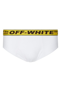 Слипы с контрастным поясом и логотипом Off White