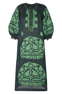 Льняное платье Siam зеленого цвета Vita Kin