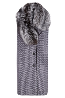 Жилет с меховым воротником Fendi