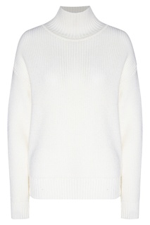 Трикотажный свитер молочного цвета Laroom