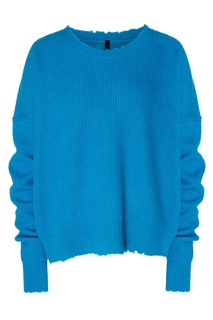 Голубой джемпер с рваной отделкой Unravel Project