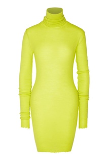 Желтое платье из шерсти Unravel Project