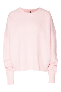 Розовый джемпер с рваной отделкой Unravel Project