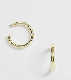 Позолоченные массивные серьги-кольца Orelia - Золотой