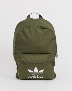 Рюкзак хаки с логотипом adidas Originals - Зеленый