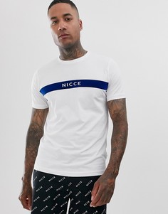 Белая футболка с логотипом на груди Nicce - Белый