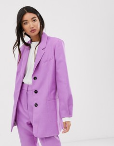 Сиреневый свободный пиджак в винтажном стиле ASOS DESIGN - Фиолетовый