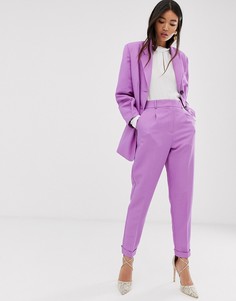 Сиреневые суженные книзу брюки ASOS DESIGN dream - Фиолетовый