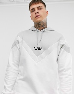 Серое худи Puma x NASA - Белый