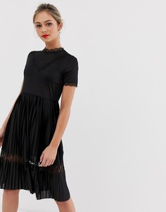 Ярусное кружевное платье миди JDY Gemma - Черный