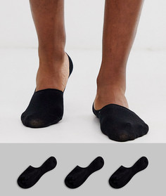 Комплект из 3 пар черных носков Selected Homme - Черный