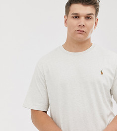 Бежевая футболка с логотипом Polo Ralph Lauren Big & Tall - Бежевый