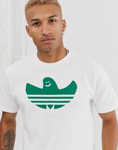 Белая футболка с логотипом adidas Skateboarding shmoo - Белый