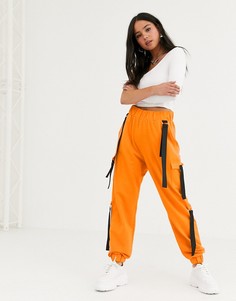 Джоггеры карго с ремешками ASOS DESIGN - Оранжевый