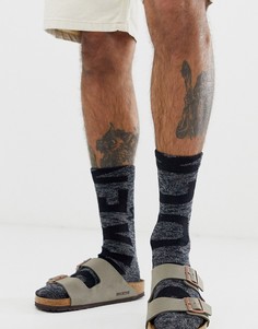 Черные меланжевые носки с логотипом Birkenstock - Черный