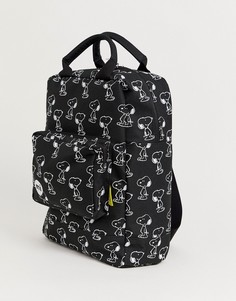 Черный рюкзак-тоут с оригинальным дизайном Mi-Pac X Peanuts Decon, 15 л - Черный