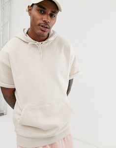 Бежевый худи свободного кроя ASOS DESIGN - Бежевый