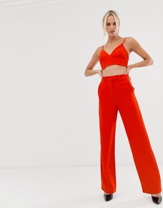Брюки с завышенной талией ASOS EDITION Мansy - Красный