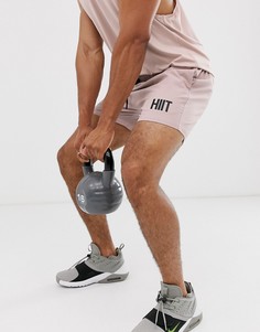 Розовые шорты с логотипом HIIT - core - Розовый