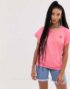 Футболка с логотипом в виде черепа Cheap Monday - Розовый