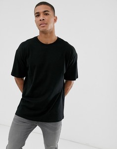 Черная oversize-футболка New Look - Черный
