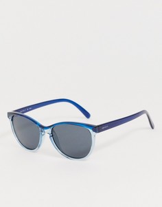 Синие круглые солнцезащитные очки Esprit - Синий