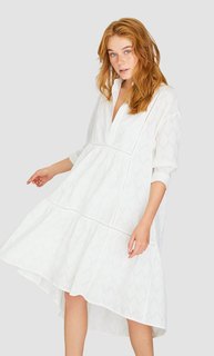 Асимметричное платье с V-образным вырезом Stradivarius