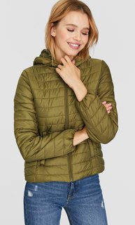 Куртка с наполнителем и капюшоном Stradivarius