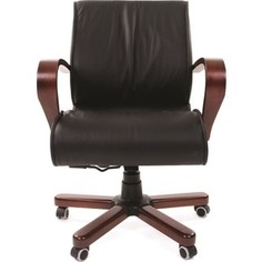 Офисное кресло Chairman 444 WD кожа черная