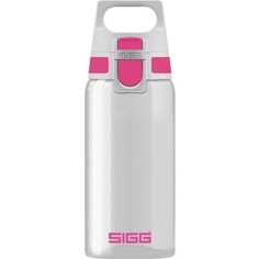 Бутылка для воды 0,5 л серо-розовая Sigg Total Clear One (8692.60)